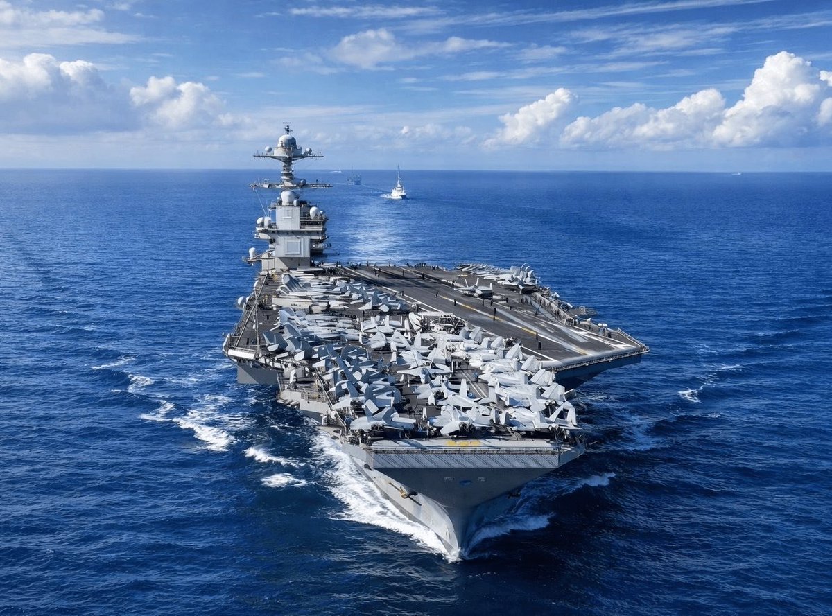 FlashFeedMacro's tweet image. 🚨 BREAKING: US withdraws world's largest aircraft carrier USS Gerald R. Ford from the Middle East. Geopolitical implications for regional stability and US force posture. #USNavy #MiddleEast