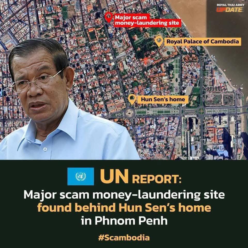 fIRmWOHLrJSgOda's tweet photo. ฉายา 🇰🇭🇰🇭🇰🇭Scambodia ไม่ใช่ได้มาง่ายๆ
Hun Sen has turned Cambodia into a scammer’s land because he and his family are very rich, but the people are among the poorest in the world. There are no hospitals and they have to go to Thailand for treatment. The kingdom of scammers.🇰🇭🇰🇭🇰🇭 https://t.co/P6qvYpwvXY