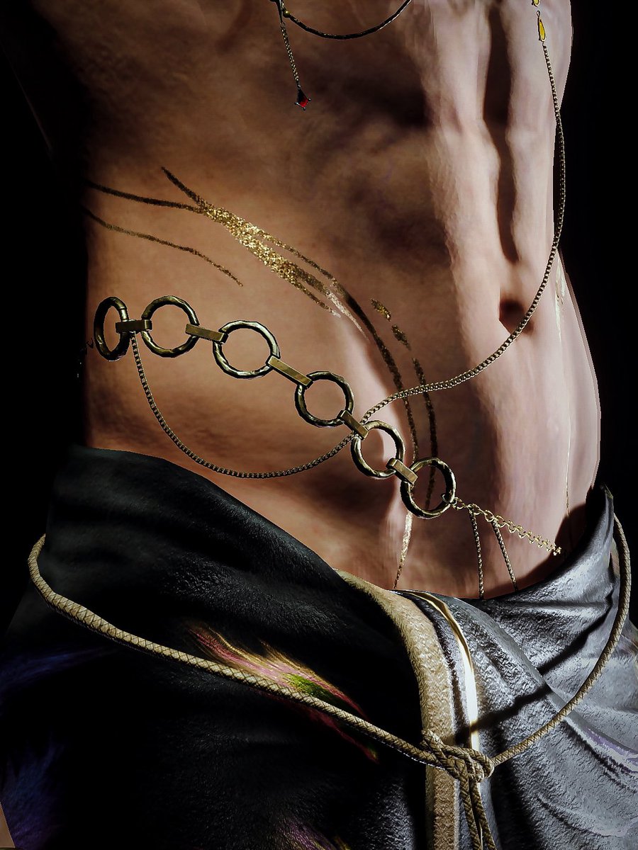 Infold highlighting sylus best body features with chains like the rent is due 🤌🏻