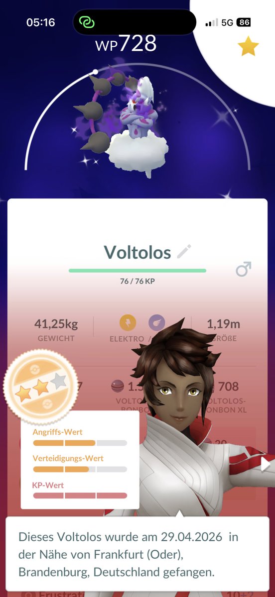 Borke1996's tweet image. Yesterday I caught this Crypto Shiny Thundurus from Giovanni ✨☁️💜

#PokemonGO #ShinyPokemon #TeamGOrocket