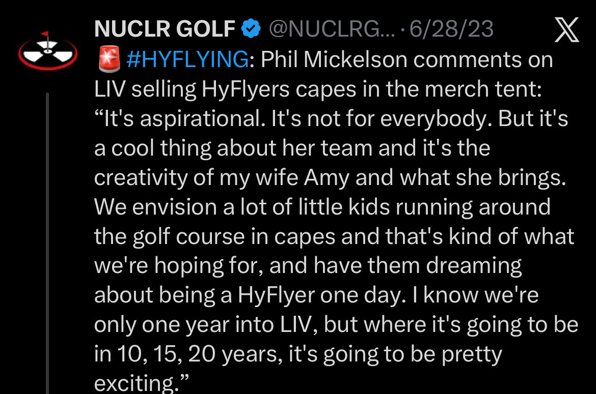 will_rauser's tweet photo. @KylePorterNS Have you seen a kid wearing a cape on the golf course yet?? https://t.co/ZhJDhv4k0w