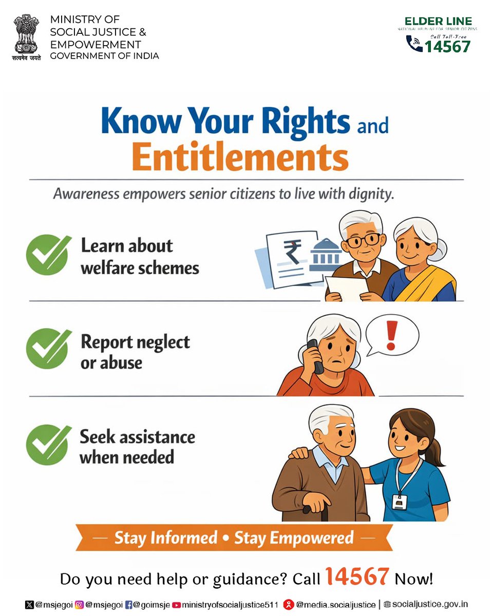 MSJEGOI's tweet photo. Know your rights, speak up against abuse, and seek help when needed—call 14567 for support. #StayEmpowered

@PMOIndia @narendramodi @AmitShah @Drvirendrakum13 @RamdasAthawale @blvermaup @PIB_India @mygovindia @MIB_India @NISD_India @nskfdc @NSFDC_MOSJE @nbcfdc https://t.co/7VDEoIGhbV