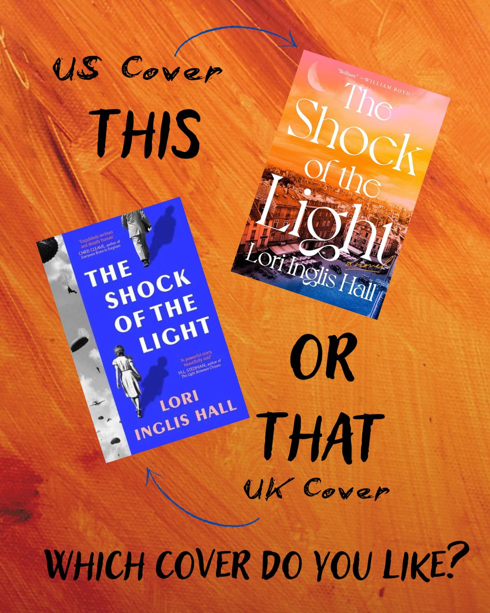 ChickwithBooks's tweet image. My reading group was on a WWll kick for a long time, but I haven't read any books like that in a while. Then I found The Shock of the Light by Lori Inglis Hall and it grabbed me. Now to decide on US or UK versions... Which cover do you prefer?

#Bookstagram #bookcovers
