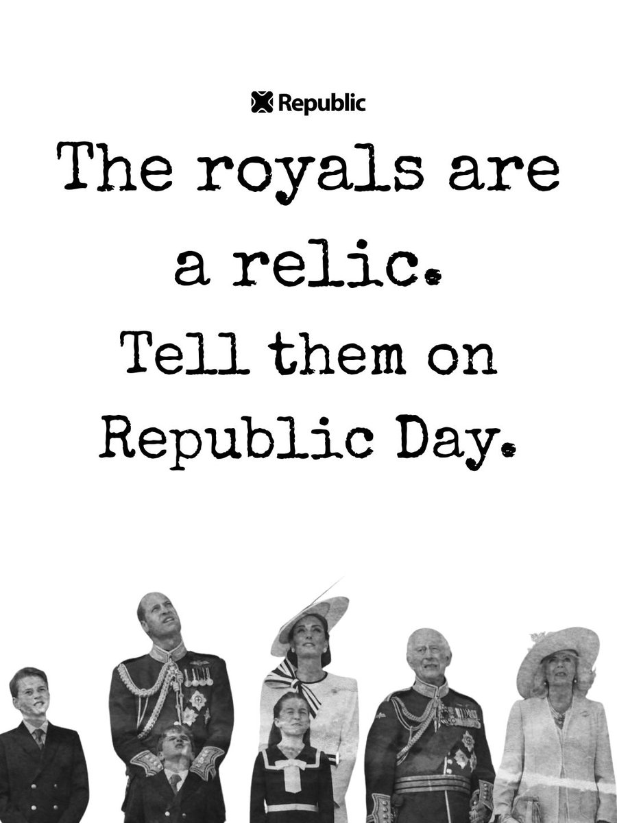 RepublicStaff's tweet image. The monarchy is a feudal relic. Rally on Trafalgar Square, march to Buckingham Palace - we're telling them this on May 9th. #NotMyKing #AbolishTheMonarchy #RepublicDay