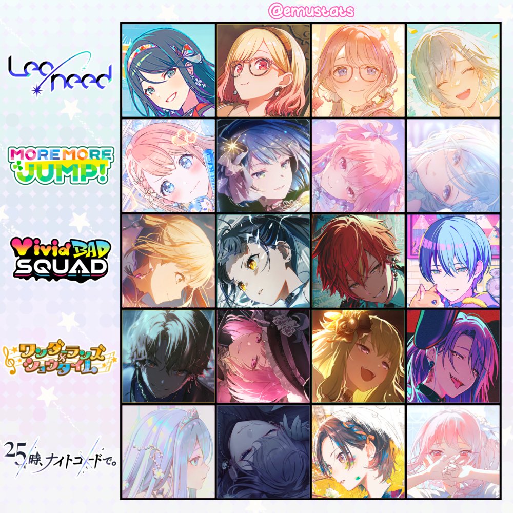 ALL 6th rotations : Apr 30 Trained ver. completed! #プロセカ #prsktwt