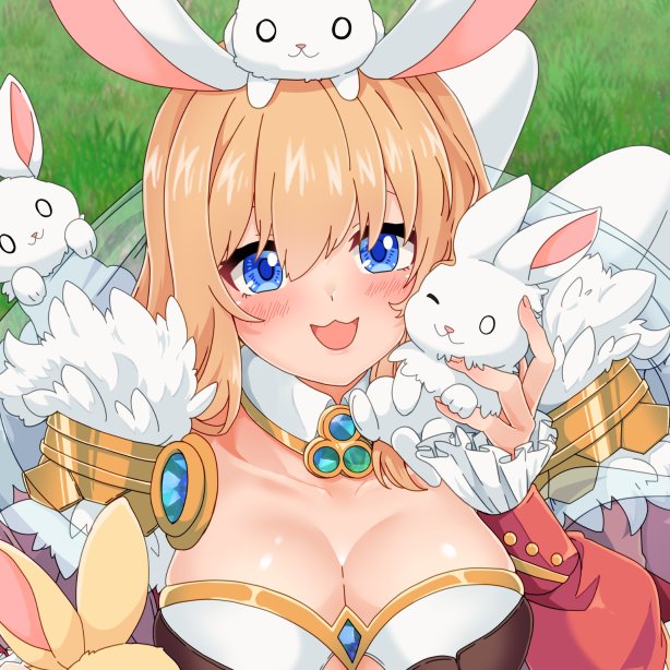 skeb納品したよ～🍀
絵で課金シリーズ参加してくれてありがとう～～💚
目の色、調整レイヤー用意しておいたので自由に変えて好きな青で使ってね！
背景は他のものに差し替えOKです🍀