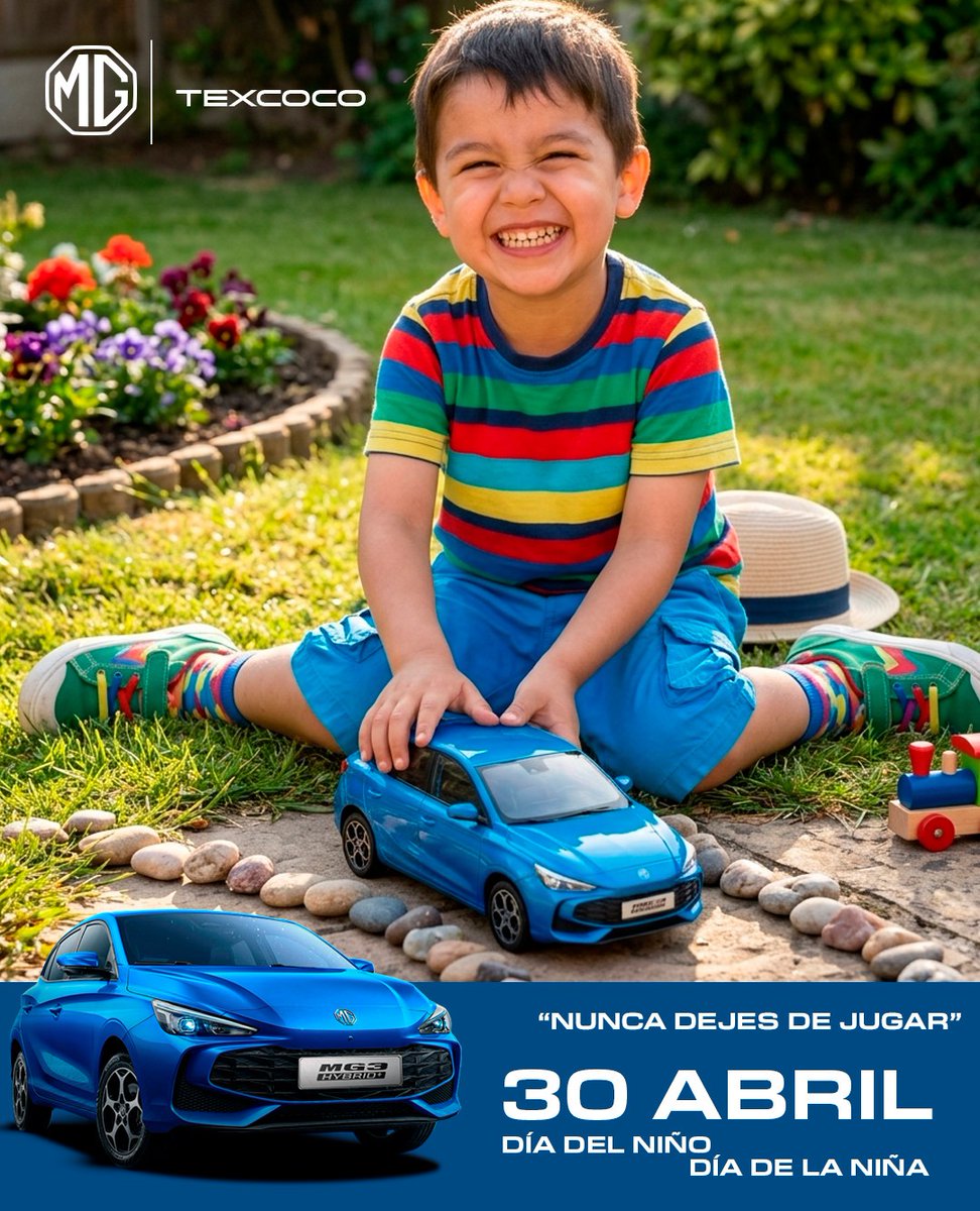 mg_texcoco's tweet image. 🎈 Nunca dejes de jugar.

Hoy celebramos a quienes nos enseñan a soñar sin límites. 💛

¡Feliz Día del Niño! 🚗✨

#DíaDelNiño #MG