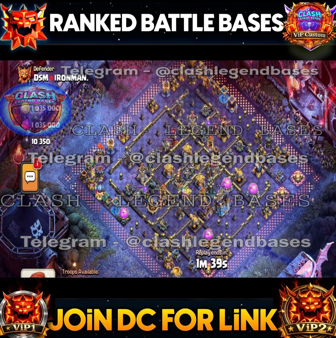 ClashLegendbase's tweet image. 💎 *Join Membership* / Monthly Basis 💎
For Link  👇 
Open ticket - discord.gg/clash-legend-b…

Become a member through *Discord:* 
discord.gg/APHUs28AyX

#ClashOfClans #ClashEsports #th17BaseLink #clashlegendbases