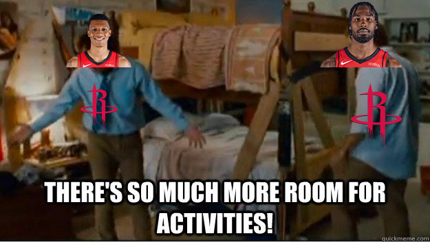 The Rockets when Kevin Durant isn't playing