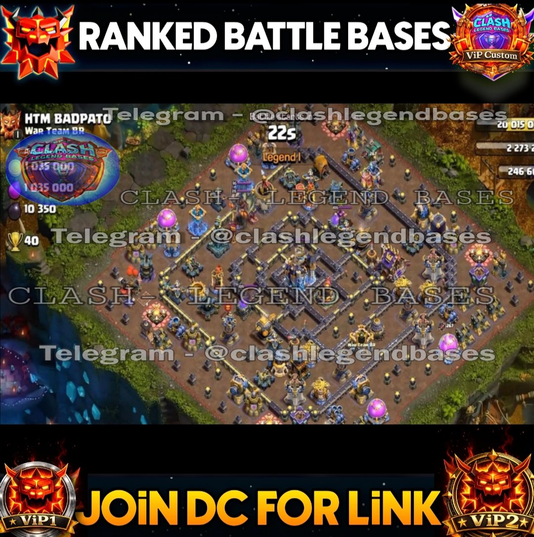 ClashLegendbase's tweet image. 💎 *Join Membership* / Monthly Basis 💎
For Link  👇 
Open ticket - discord.gg/clash-legend-b…

Become a member through *Discord:* 
discord.gg/APHUs28AyX

#ClashOfClans #ClashEsports #th17BaseLink #clashlegendbases