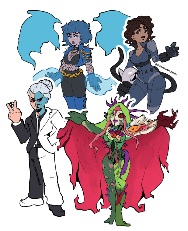 sullivanwuzhere's tweet image. Some absolute chibis

#zatanna #catwoman #twoface #poisonivy