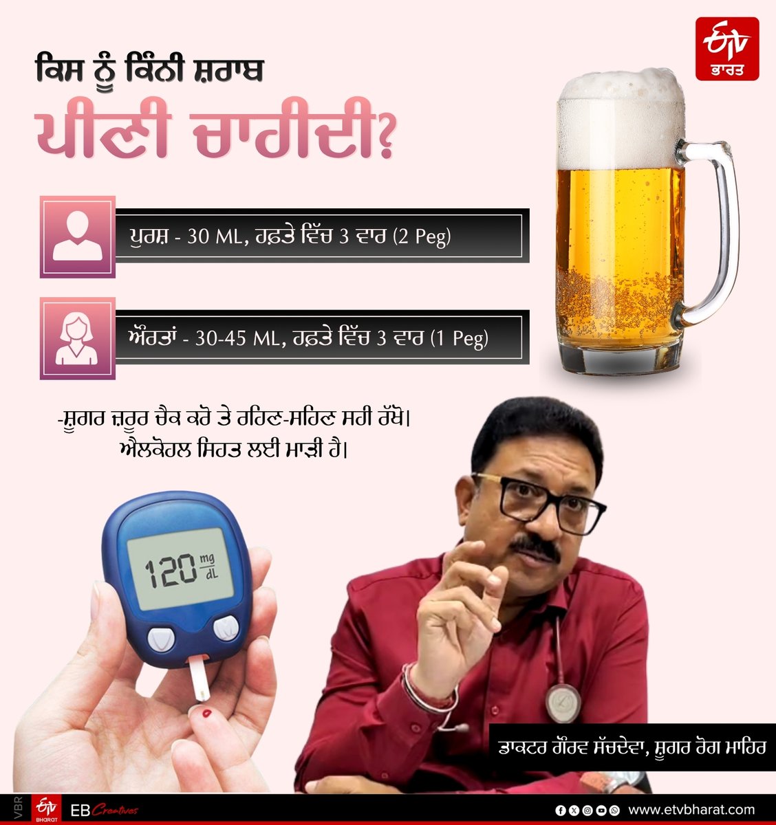 ETVBharatPB's tweet image. ਦੇਸੀ ਅਤੇ ਅੰਗਰੇਜੀ ਸ਼ਰਾਬ ਸ਼ੂਗਰ ਮਰੀਜ਼ਾਂ ਲਈ ਕਿੰਨੀ ਖ਼ਤਰਨਾਕ ?

#PunjabNews #etvpunjab #sugarfree #diabetes #diabetesawareness #diabeteseducation #healthylifestyle #healthyliving #etvbharatagainstdiabetes