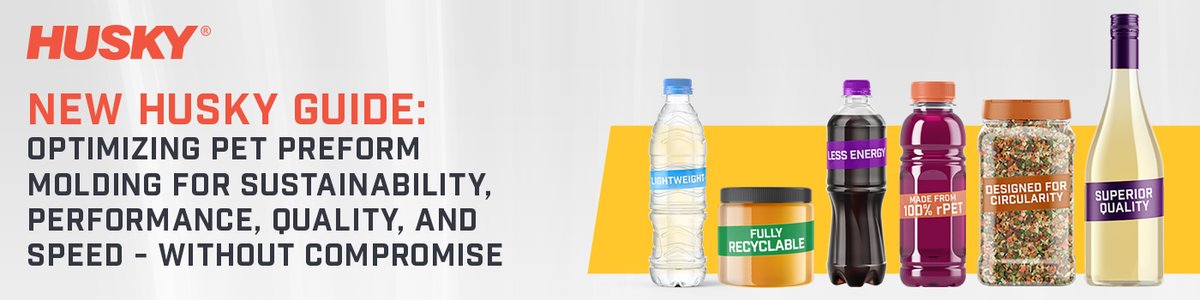 FoodBevAsia's tweet photo. Husky’s fully integrated PET system solutions empower you to lead the market with superior preform quality, higher output, and proven rPET performance—helping you earn customer confidence and long‑term preference. Download HUSKY Whitepaper to know more: https://t.co/JWC1ZqoG5y https://t.co/a4h1SM7v0g