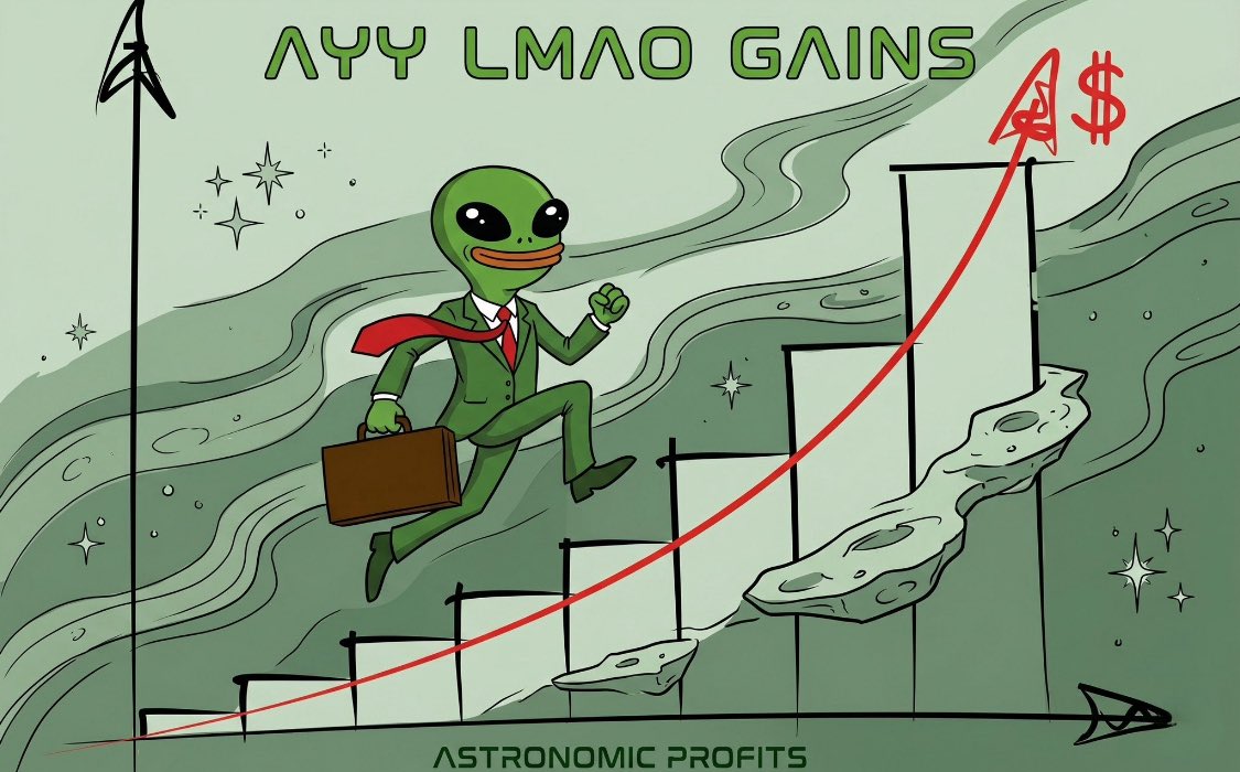 Katanamaciej's tweet photo. @LLuciano_BTC $ayylien 1 million new floor 

👽👽👽👽👽👽 https://t.co/6uXE5twHMN