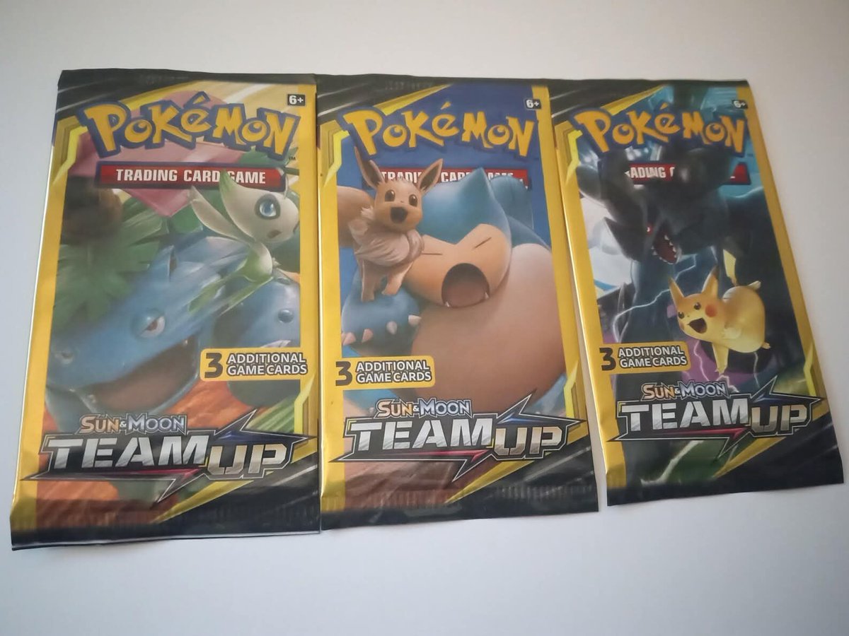 AiMCollectibles's tweet image. Pokemon Sun &amp;amp; Moon Team Up 3 Card Mini Booster Triple Pack Set - 9 Cards Set
ON SALE NOW: whatnot.com/listing/TGlzdG…

#pokemon #teamup #cards #pokemoncards #whatnot