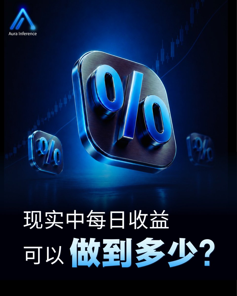 aurainference's tweet photo. 💭 现实中，每日收益可以做到多少？

事实是，
没有固定的每日回报，
只有结构化执行。

真正重要的是：
📊 市场认知
⚖️ 风险控制
🧠 执行纪律
📈 长期一致性

基于系统交易，而不是情绪驱动。

⚠️ 本���容不构成投资建议，交易涉及风险。

#AuraInference #AIQuantitativeLab #AutomatedTrading https://t.co/4TjMKCHsVe