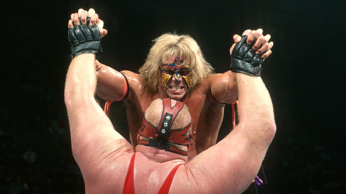 WWFWrestling1's tweet image. 📸 Shots from this day in 1996 as Ultimate Warrior and Vader test one another's strength at the Veterans Memorial Auditorium, Des Moines, Iowa. #WWF #WWE #Wrestling #Vader #UltimateWarrior