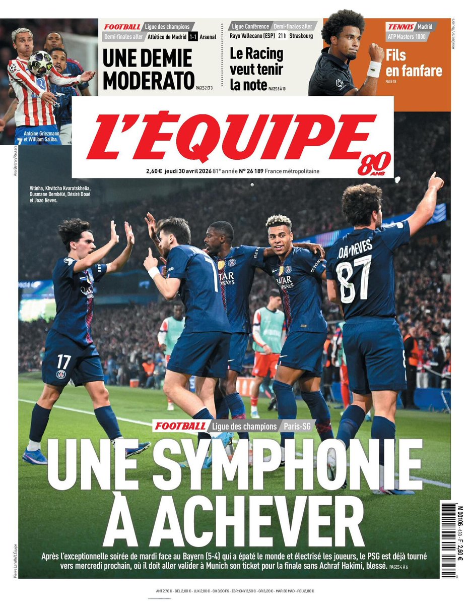 L'Équipe tweet media