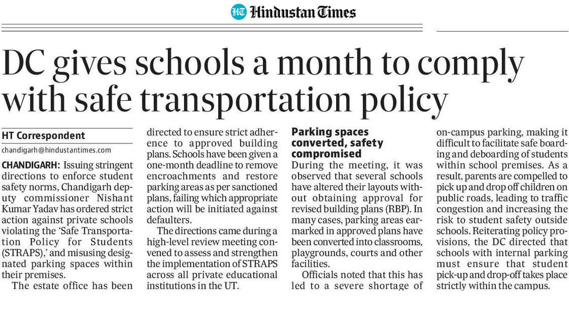 Deputy Commissioner, Chandigarh tweet media