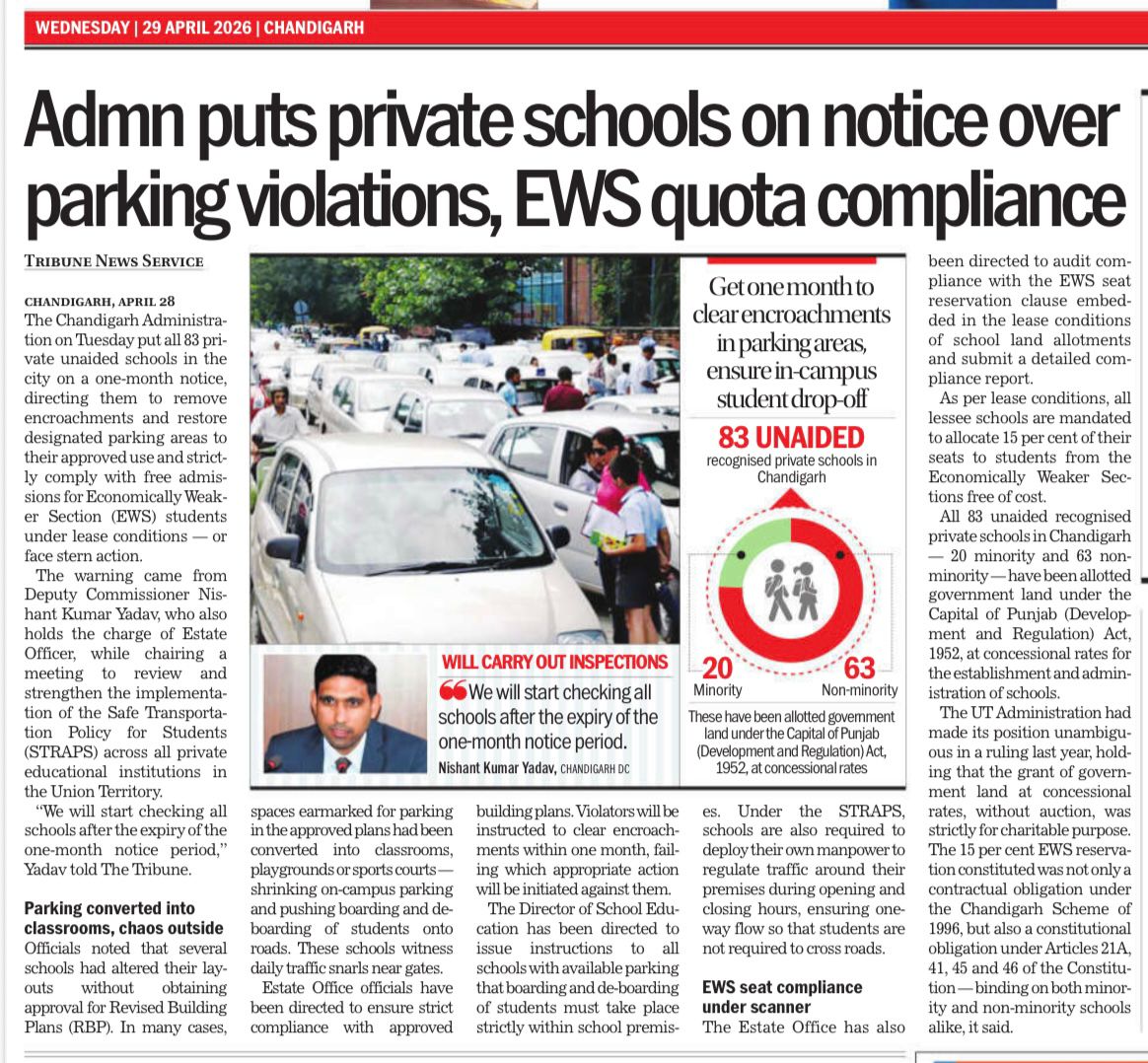 Deputy Commissioner, Chandigarh tweet media