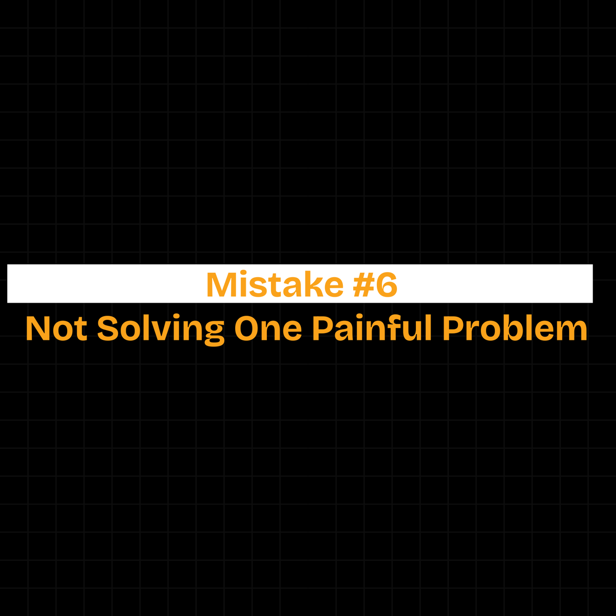 build_withbilal's tweet photo. 10 Mistakes Series, Day 6

Mistake #6: Adding too many features but solving no specific problem.

More features ≠ better product.

Customers want one clear result. They want to know: "If I buy this, will it solve MY problem?"

Solution: Pick one painful problem. Solve it deeply. https://t.co/ipC4OUsRYU