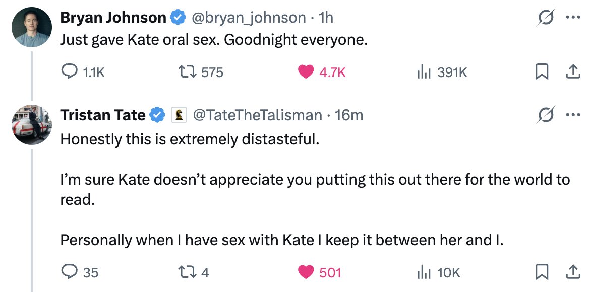 Funniest exchange of the evening 😂😂😂