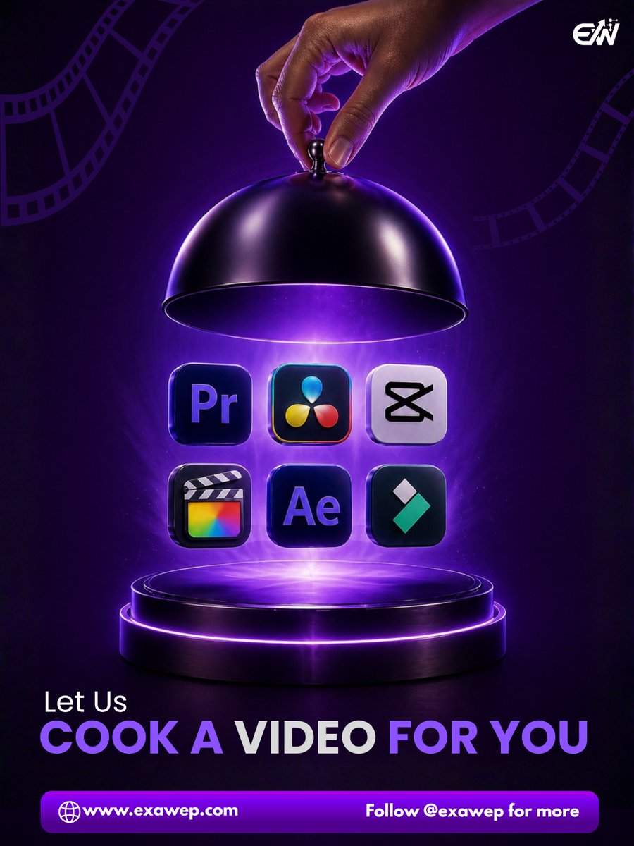 exawep's tweet photo. We cook the video. You take the credit.

Stop serving bland content and start giving your audience something they'll actually devour.

Visit https://t.co/uDAzBd31Yb to start your project today.

#exawep #exa #growwithexawep #editz #VideoEditing #ContentCreation #VideoMarketing https://t.co/qmrjKTUnbO