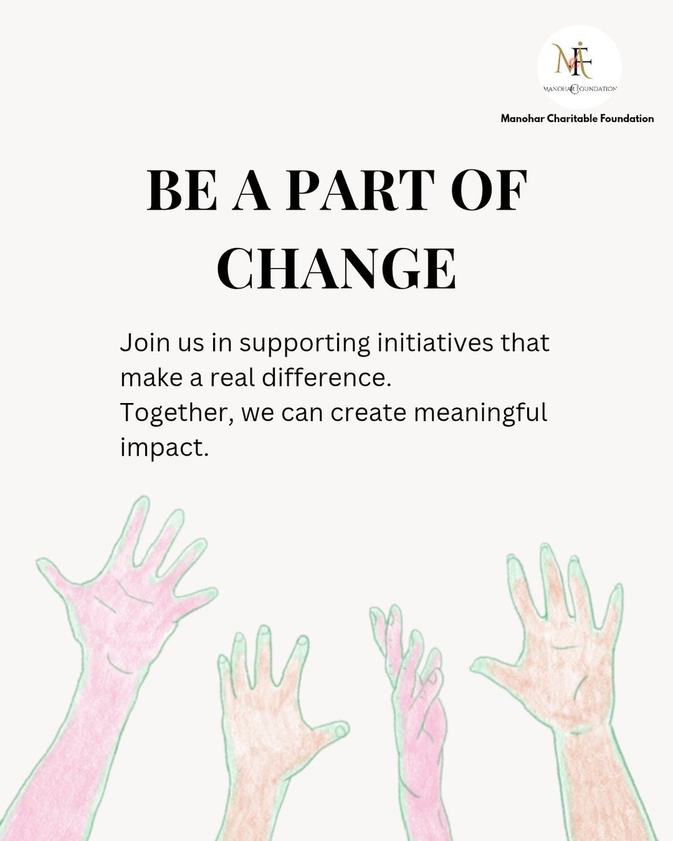 manohar_charity's tweet image. Real change happens when we come together.
Be a part of it. 🌱
#BeTheChange #TogetherWeCan