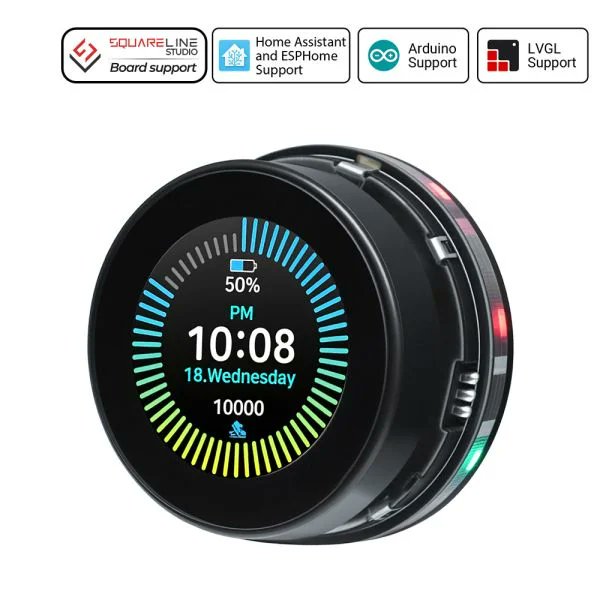Elecrow1's tweet image. 📢 #NewArrival Alert: Check out the #Elecrow CrowPanel 1.46 inch ESP32 Round HMI Rotary IPS Touch Display! 👋🏻
elecrow.com/crowpanel-1-46…

✅ [Interaction Methods] Supports both capacitive touch and rotary knob input modes. The knob supports clockwise and counterclockwise rotation as