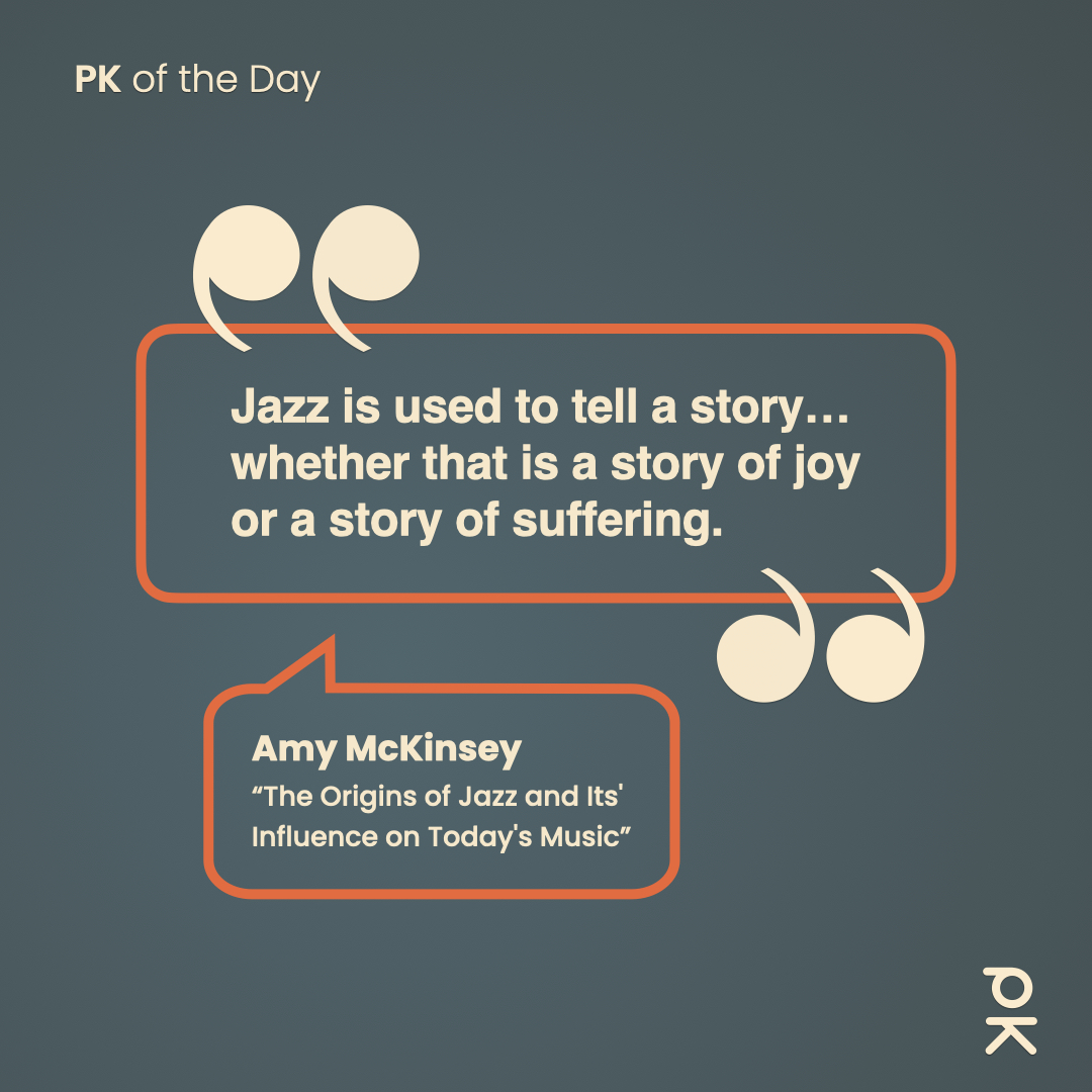 PechaKucha's tweet photo. In this rich and informative talk, Amy McKinsey traces the roots of jazz from the hardships of slavery to its explosive cultural growth in cities like New Orleans and Chicago. 

https://t.co/ADrgGppfdI

#PechaKucha #20x20 #Jazz #MusicHistory #LouisArmstrong #Improvisation https://t.co/vjuhYmGll4