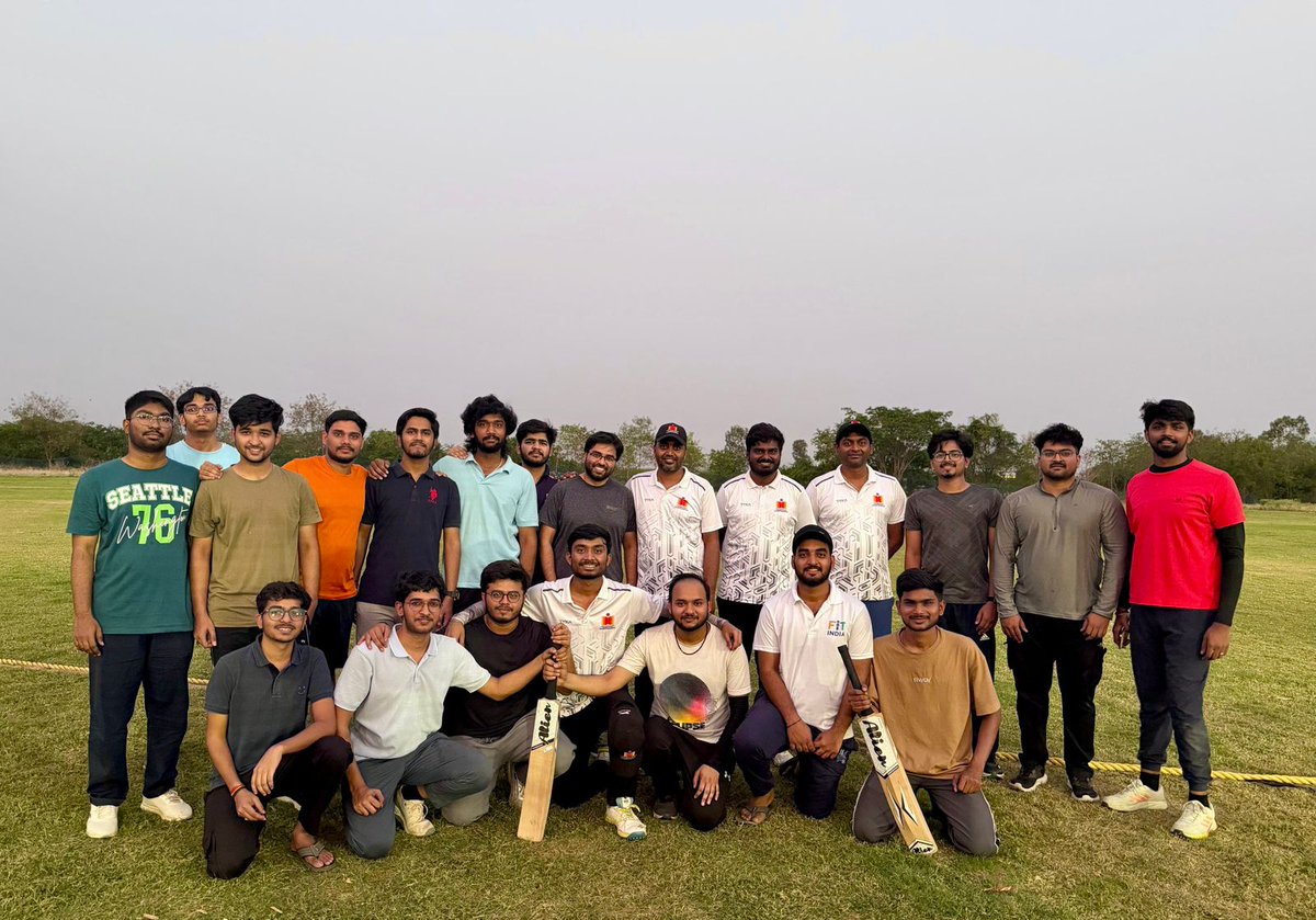 chem_iith's tweet photo. “A game to remember, a farewell to cherish. Final year https://t.co/XfbAzdukpN &amp; https://t.co/kvXc4RLBJ4 students with faculty — memories beyond boundaries.”🥰

#chemicalengineering #iithyderabad #CampusLife #MemoriesForever https://t.co/xbPBDAEkmj