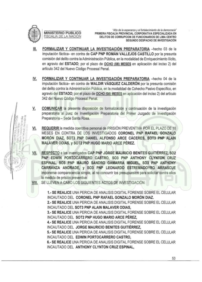 picolini69's tweet photo. #LaVozDelPolicía. 18 meses de prisión preventiva solicita la Fiscalía Especializada en Delitos de Corrupción de Funcionarios contra Coronel y hermano de Ex Ministro del Interior. https://t.co/vtk4AaRlGa