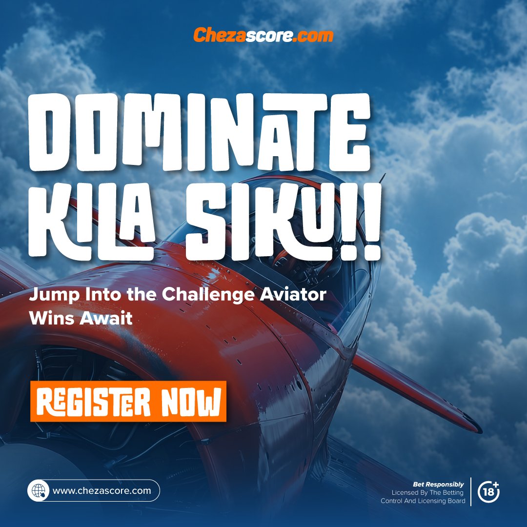 chezascore's tweet photo. Siku ni mpya na time ni ile ile to dominate the skies, to fly aviator to greater heights๐ฉ๏ธ๐ฉ๏ธ
Anza na 5bob, pandisha na 50b, fika mbali na 500bob only at https://t.co/Vsen115eQF
Andika story yako na Chezascore, Omoka na Chezascore๐ค๐ค
#excitingplay #chezascoregivesyouwins https://t.co/6Gx0hdz3eC