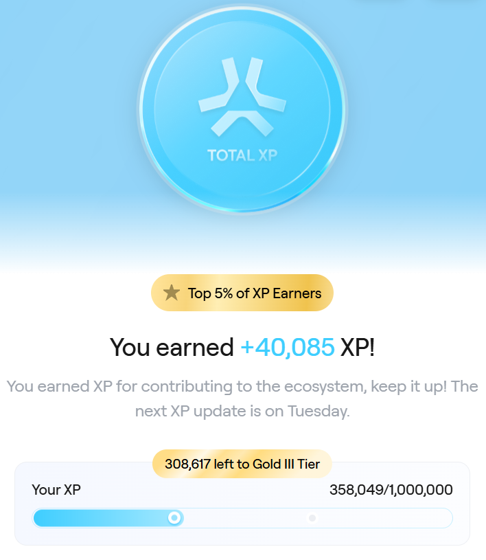 Got me a decent amount on XP again on <a href="/AbstractChain/">Abstract</a> 
Really enjoy playing Maze of Gains there
Will try some other apps this week