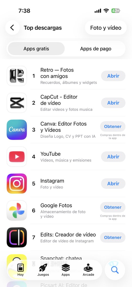 retrodotapp's tweet photo. Número uno ahora en España! 🇪🇸 https://t.co/OvsIfFcOeN