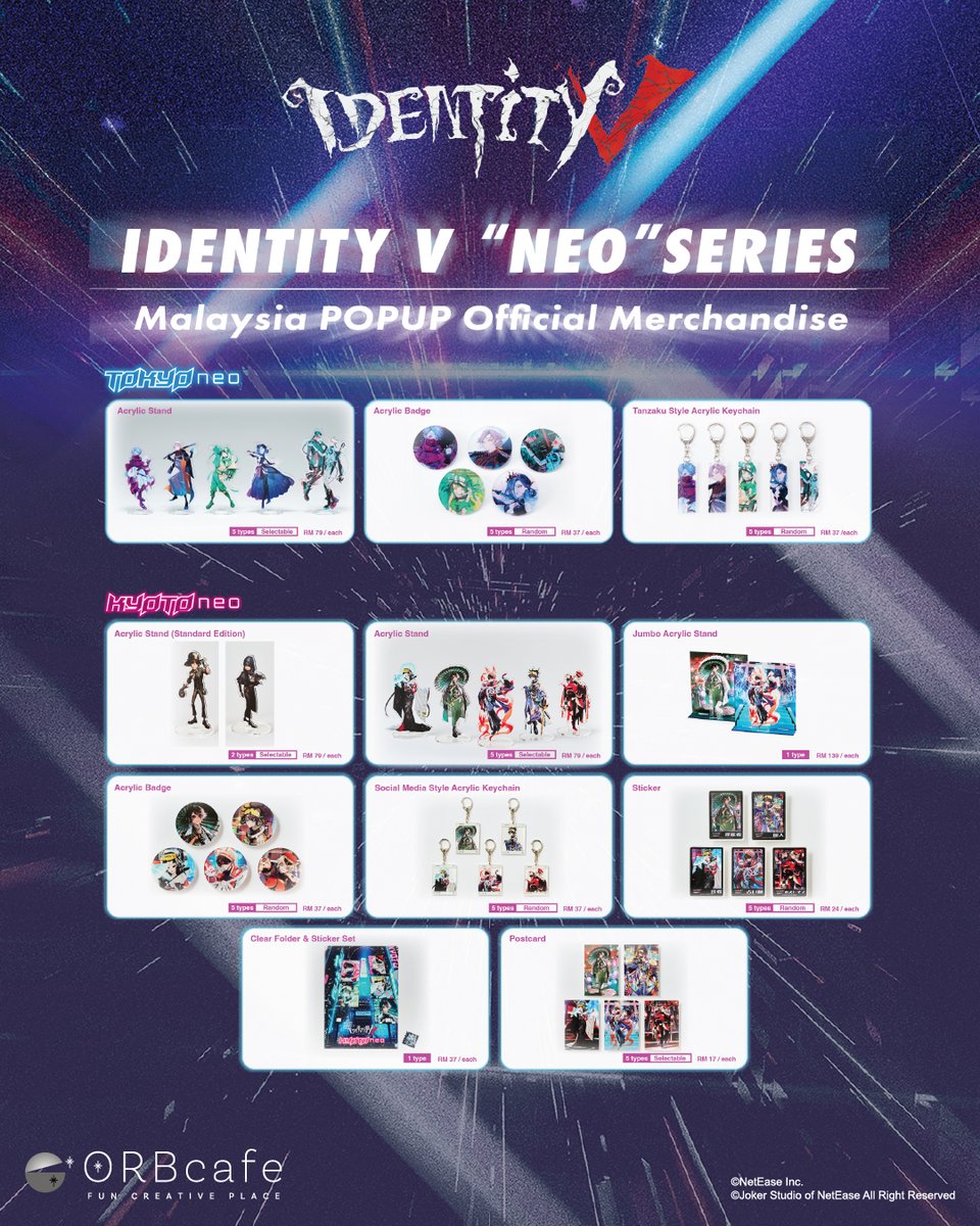 ORBcafe Malaysia｜Identity V POPUP in Malaysia KL tweet media