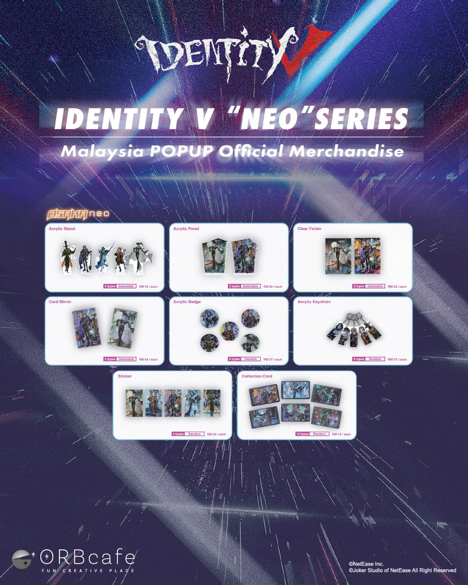 ORBcafe Malaysia｜Identity V POPUP in Malaysia KL tweet media