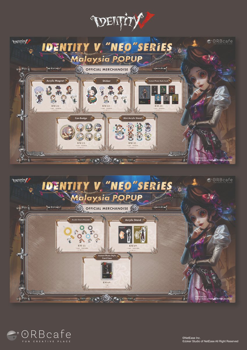 ORBcafe Malaysia｜Identity V POPUP in Malaysia KL tweet media