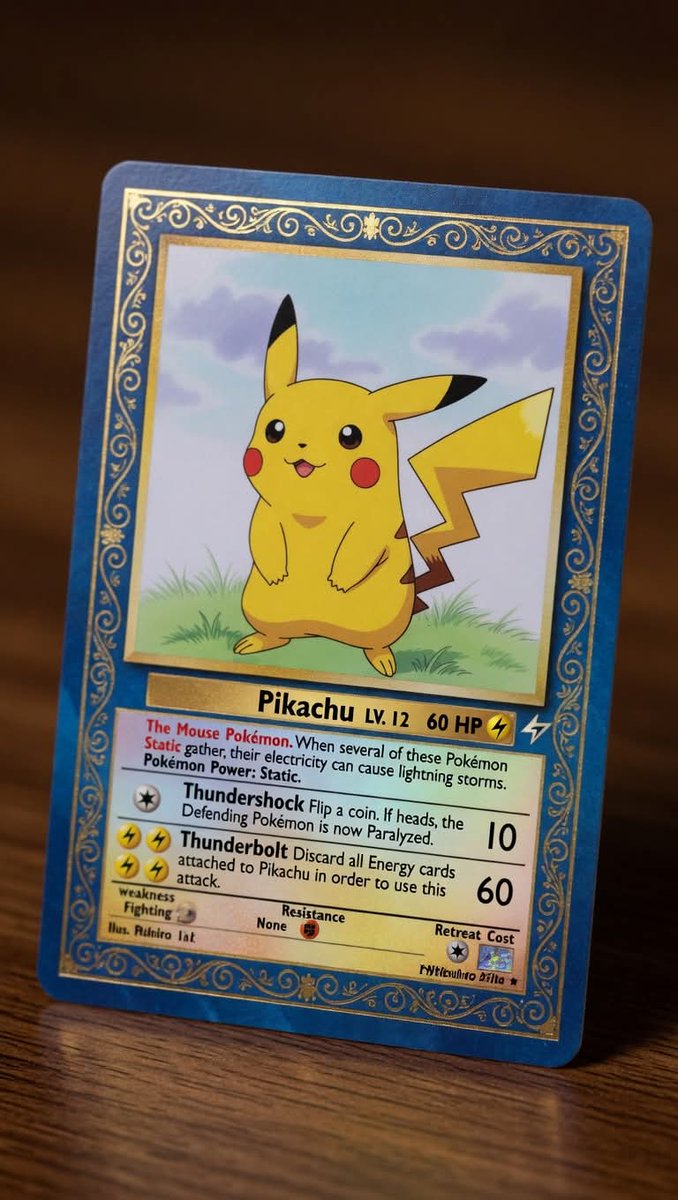 OzzyAlejo's tweet image. Nerding HARD!!! 🐭 ⚡ 
#pokemon #pokemoncards #aigenerated #90snostalgia #90s