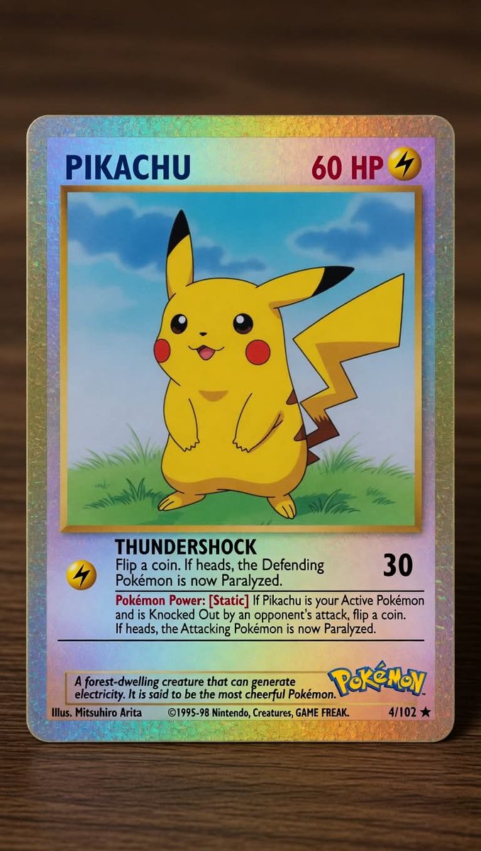 OzzyAlejo's tweet image. Nerding HARD!!! 🐭 ⚡ 
#pokemon #pokemoncards #aigenerated #90snostalgia #90s