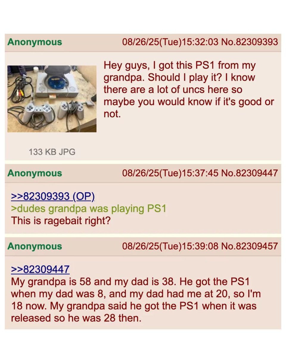 Memedroid's tweet image. Grandpa had a PS1 #grandpa #memes #ps1 #gaming #funny