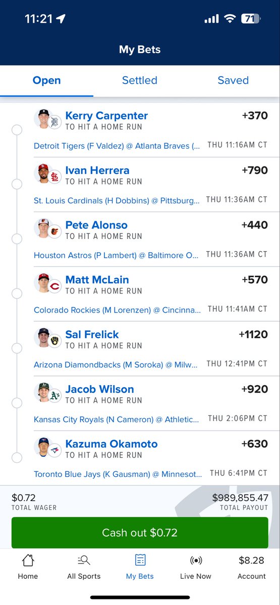MoneyMakerrP's tweet photo. @shu_b0x I just put in a life changing parlay https://t.co/MjZzHcD9UJ