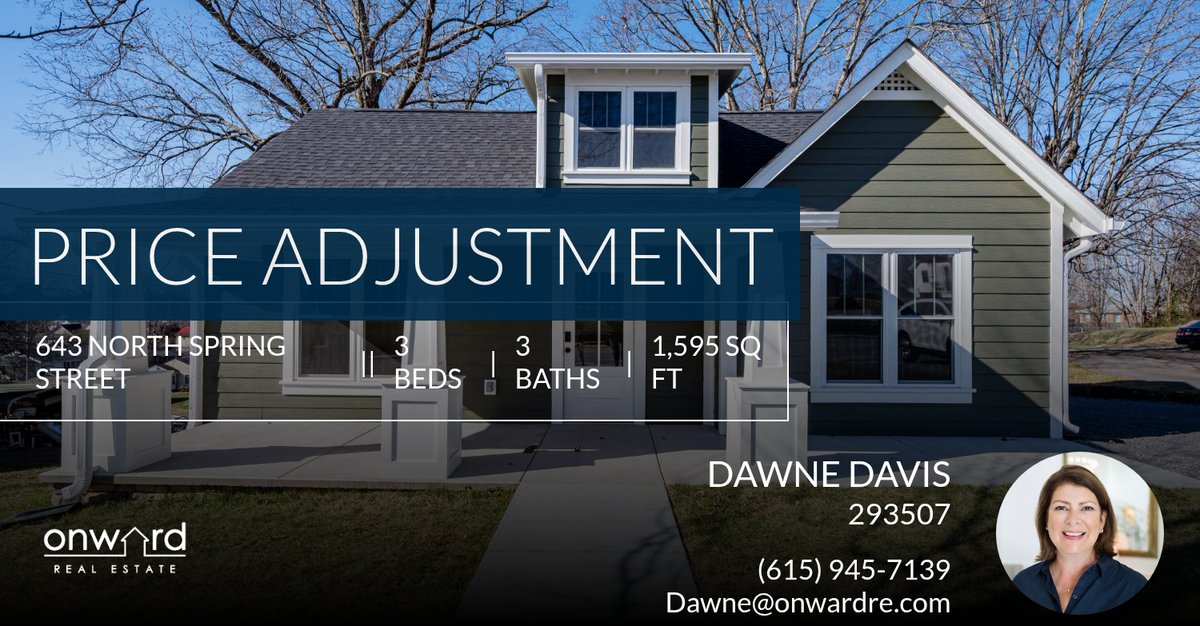 dawnedavis's tweet photo. 📍 Price Adjustment 📍 This recently reduced home at 643 North Spring Street in Mcminnville won't last long, so, don't wait to set up a showing! Reach out here or at (615) 945-7139 for more infor... https://t.co/cXOumHW24C https://t.co/Pyjy3qFqSM