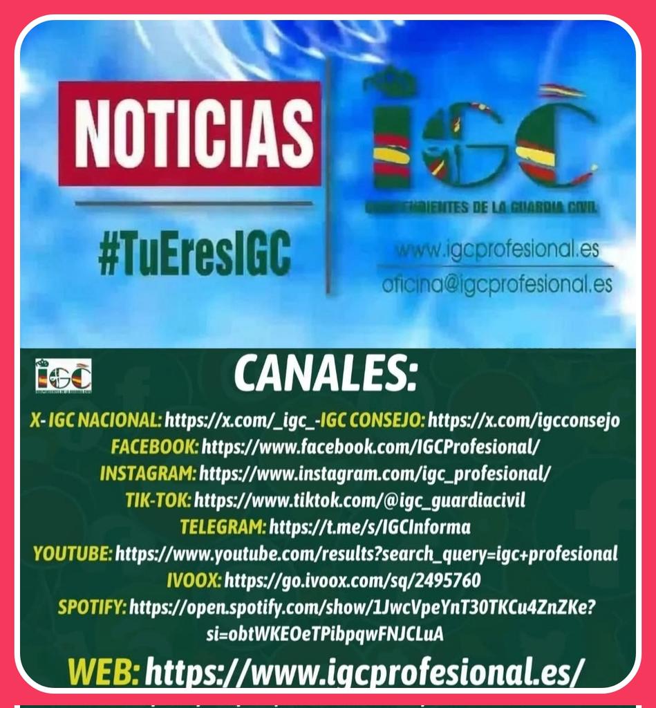 Eres <a href="/guardiacivil/">Guardia Civil</a> y no quieres perderte ninguna información relativa al Cuerpo, a tus derechos y a tus condiciones socio-laborales y económicas?

Te hacemos llegar todos los canales por los que puedes estar perfectamente informad@.

Y si prefieres tener un tratado más