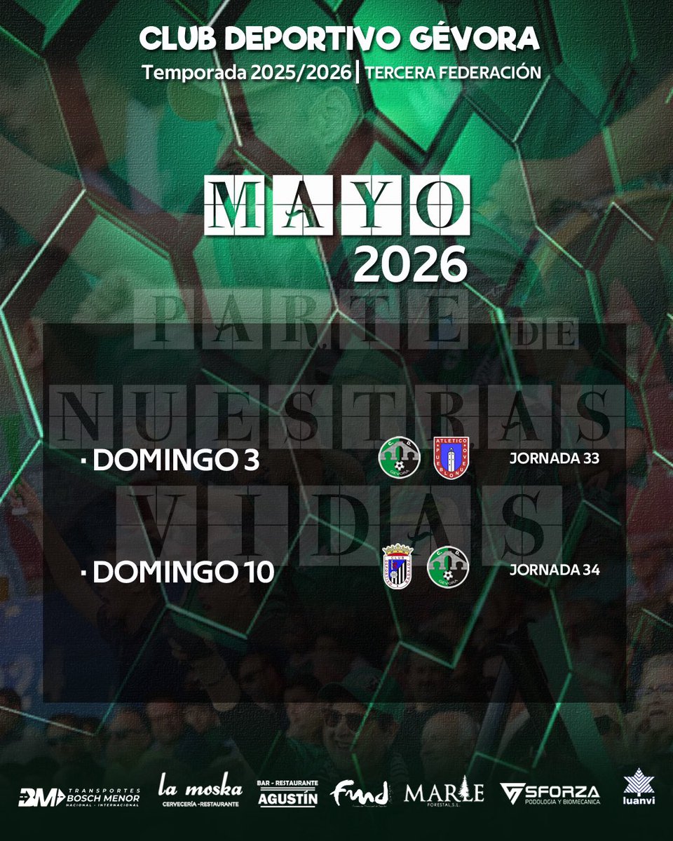 📢EL GÉVORA⚫️🟢NO TIENE QUE BAJAR EL RITMO‼️
👉Pese a estar 3 puntos encima de la permanencia,Los de Martín Fernández tienen 2 fechas complicadas para finalizar la liga
👉Jugarán este domingo duelo directo ante el <a href="/AtcoPueblonuevo/">Atlético Pueblonuevo</a>🔵🔴 y finalizarán jugando ante el <a href="/CDBadajoz/">CD Badajoz</a> ⚫️⚪️
