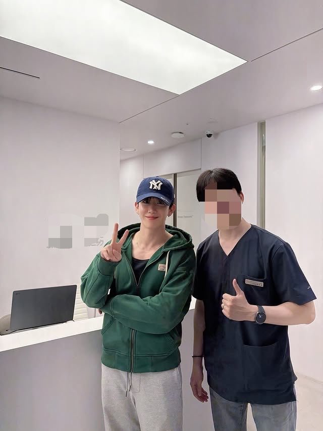 Byungjoo appeared on a skincare clinic’s Instagram page 🤭
