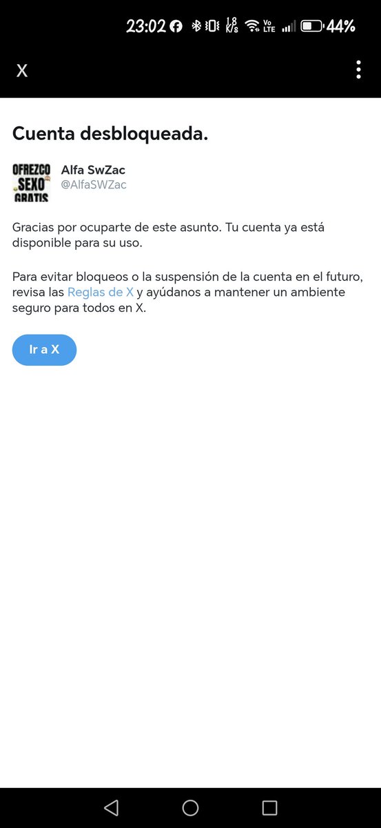 AlfaSWZac's tweet photo. Me habían suspendido la cuenta jajaja, estoy de vuelta nuevamente https://t.co/XTqU79mP1O