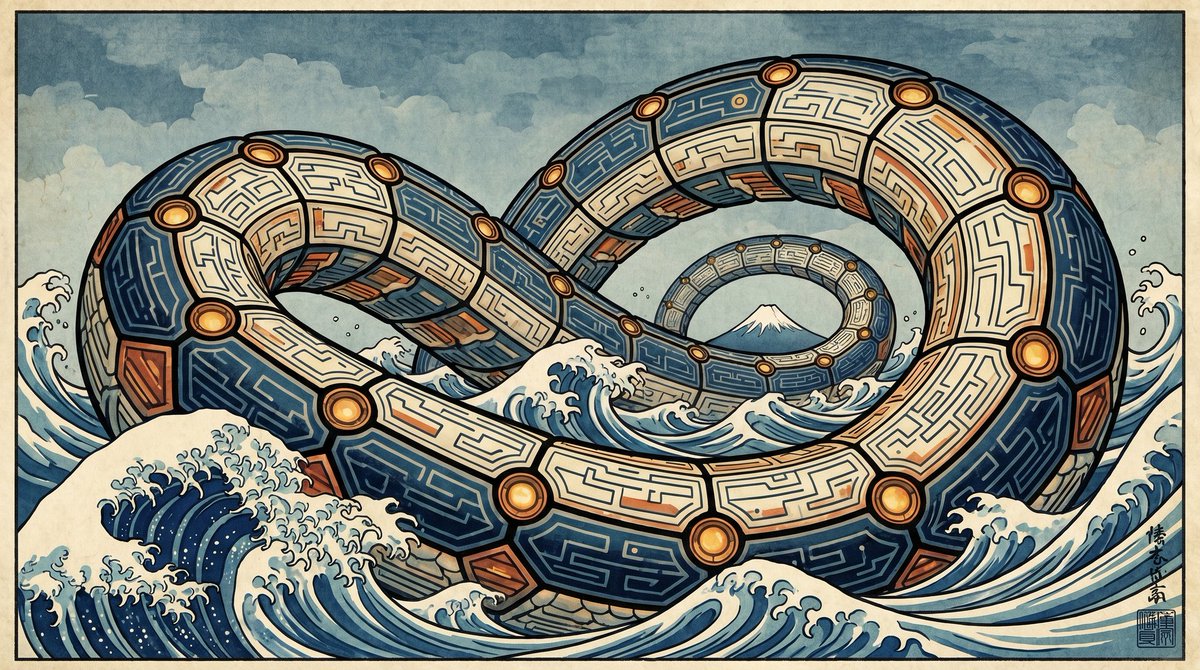 DarkartNao's tweet image. They sense ocean currents, pressure, seismic shifts —
mapping the outline of the world in real time.

《Environmental Sensor Array》

Bosch's hellscape became the world being observed from within.
Hokusai's great wave became the trajectory of current data.
#biomechanical #AIart