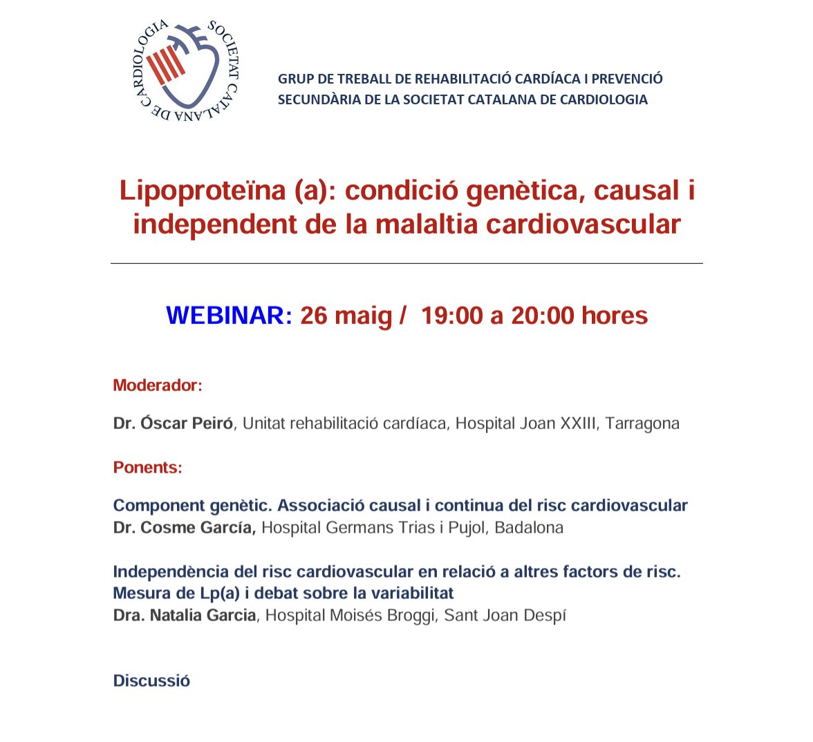 Societat Catalana de Cardiologia tweet media