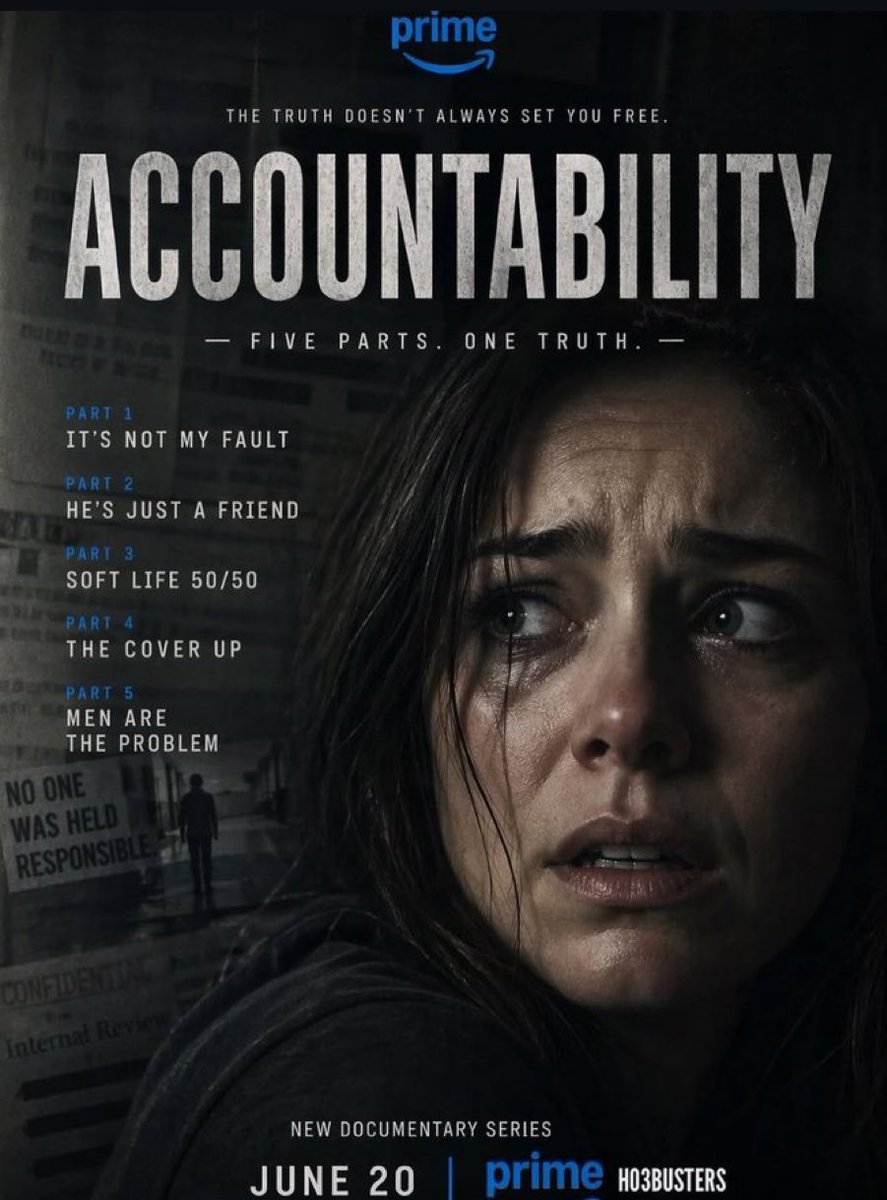 Oh my god..😋
It’s coming on Amazon prime..?

Wao.. 

“ACCOUNTABILITY”

Five parts, one Truth.

1. > Its not my fault
2. >He is just a friend 
3. >Soft life 50/50.   (property)
4. >The cover up.   (victim card)

And then the climax

5. > Men are the problem 🤷‍♂️